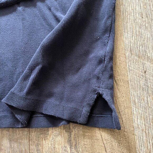 Vintage Polo Ralph Lauren Navy Blue Quarter Zip Pullover Sweater Mens Size XL - Picture 7 of 9
